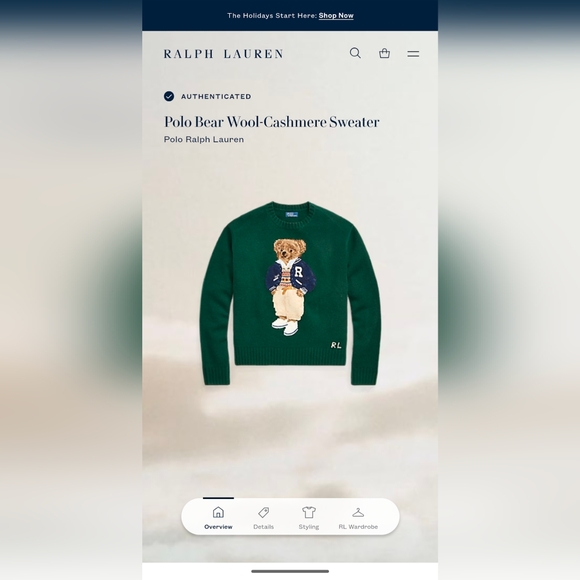 NWT Polo Ralph Lauren Wool-Cashmere Sweater - Picture 6 of 6